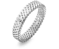Hot Diamonds Luxury sidabrinis žiedas su deimantu Quest Filigree DR222