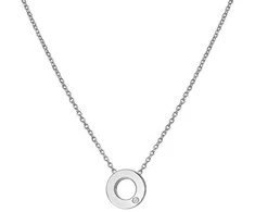 Hot Diamonds Karšti deimantai minimalistiniai Sidabrinis deimantiniai karoliai deimantiniai amuletai DP892