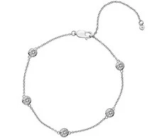 Hot Diamonds Sidabrinis apyrankė su topazu ir tikru deimantu Willow DL580