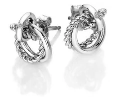 Hot Diamonds Sidabrinis auskarai su tikru deimantu Jasmine DE610