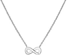 Hot Diamonds Sidabrinis karoliai su Diamond Infinity Diamond Amulets DP893