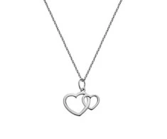 Hot Diamonds Sidabrinis Heart Necklace Sidabrinis Whisper SWP006