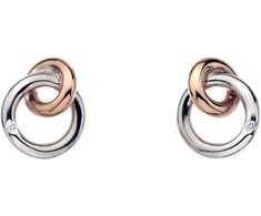 Hot Diamonds Stud auskarai Eternity Interlocking DE309
