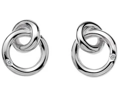 Hot Diamonds Stud auskarai Eternity Interlocking DE308