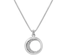 Hot Diamonds Suitable sidabrinis pakabukas with diamond Celestial DP860 (chain, pendant)