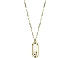 Hugo Boss Dvigubas B mados paauksuotas karoliai 1580627