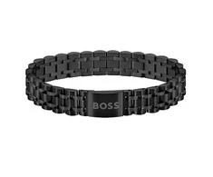 Hugo Boss Elegantiška juoda apyrankė vyrams Owan 1580646