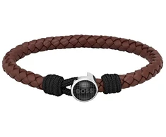 Hugo Boss Madinga juoda odinė apyrankė „Classic 1580467“