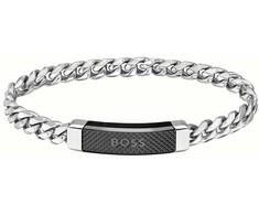 Biżuteria HUGO BOSS 1580260. Bransoletka, Kolor pilka. Mężczyzna.