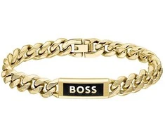 Hugo Boss Auksuota apyrankė vyrams Kassy Emblem 1580680