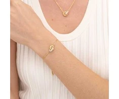 Hugo Boss Gold-plated bracelet with crystals Live Precious 1580757