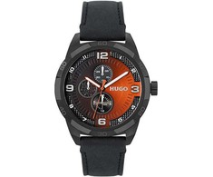 Hugo Boss Laikrodis HUGO 1530275. Kwarcowy, Kolor juoda oranžinė. Mężczyzna.