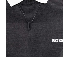 Hugo Boss Juodas men´s steel pakabukas Candor 1580750