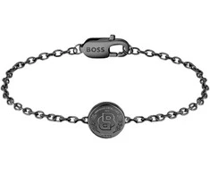 Hugo Boss Juodas steel bracelet Double B 1580764M