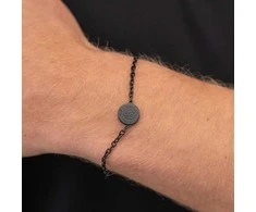 Hugo Boss Juodas steel bracelet Double B 1580764M