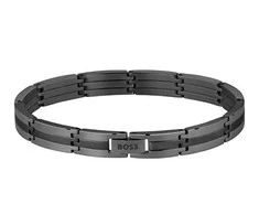 Hugo Boss Juodas steel bracelet for men Brooks 1580804