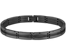 Hugo Boss Juodas steel bracelet for men Brooks 1580804