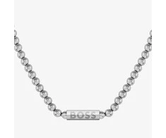 Hugo Boss Juodas plieno karoliai su Sphere karoliukais 1580657