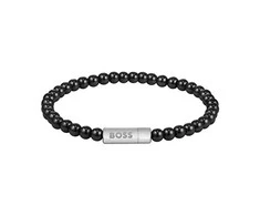 Hugo Boss Vyriška apyrankė su karoliukais ir hematitu 1580790