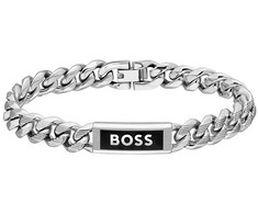 Hugo Boss Vyriška plieninė apyrankė Kassy Emblem 1580679