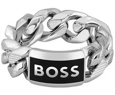 Hugo Boss Vyriškas plieno žiedas Kassy Emblem 1580681