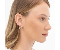 Hugo Boss Modern auksinis plated 2in1 earrings Live Precious 1580759