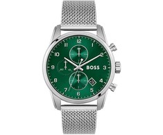 Hugo Boss Laikrodis BOSS 1513938. Kwarcowy, Kolor žalia. Mężczyzna.
