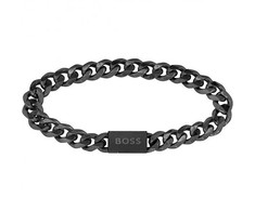 Hugo Boss Stylish juodas apyranke vyrams Chain Link 1580145