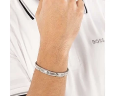 Hugo Boss Stylish steel bracelet for men Brooks 1580803