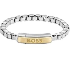 Hugo Boss Nesenstanti vyriška dvispalvė apyrankė iš Devono plieno 1580597