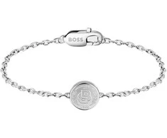Hugo Boss Nesenstanti plieninė apyrankė Double B 1580763M