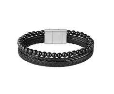Hugo Boss Triple juodas bracelet for men Sphere 1580786