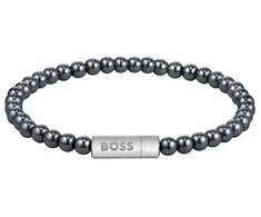 Hugo Boss Vyriška apyrankė su karoliukais ir hematitu 1580790