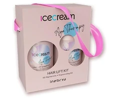 KREMAS „Inebrya Ice Kreminis“ plaukų liftingo rinkinys - Šampūnas 300ml + Kondicionierius 300ml