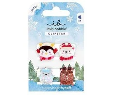 Invisibobble Clipstar Kids Cozy Snowy Friends Plaukų sagtukas 4 pcs Moterims