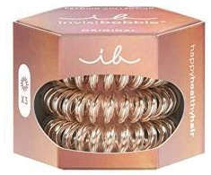Invisibobble plaukų gumytės Original Premium Bronze me Pretty 3 vnt.