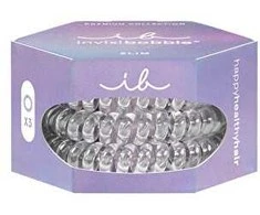 Invisibobble plaukų gumytės Slim Premium Crystal Clear 3 vnt.