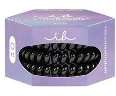 Invisibobble plaukų juosta Slim Premium True Juodas 3 vnt.