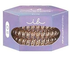 Invisibobble plaukų gumytės Slim Premium Bronze me Pretty 3 vnt.