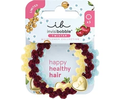 Invisibobble Twistar Wildflower Cherry Twist hair tie 3 pcs