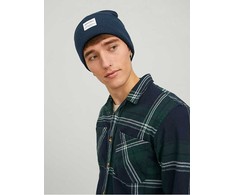 Jack &amp; Jones Jack&amp;Jones JACLONG megzta kepurė 12150627 tamsiai mėlynos