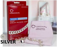Jk Box Sidabrinių papuošalų valymo šluostė CONNOISSEURS CN-1031 / AG