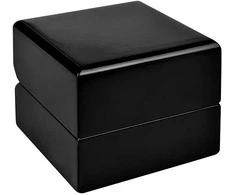 Jk Box Juoda medinė žiedų dėžutė BB-2 / A25