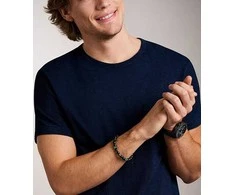 Juoda „Minecraft x Fossil“ karoliukų apyrankė JFC04861001