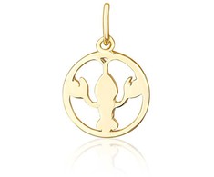 JVD Cancer sign pendant auksinis plated SVLP1080X61GORA