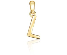 JVD Minimalist auksinis-plated letter "L" pendant SVLP0948XH2GO0L