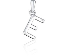 JVD Minimalist sidabrinis letter "E" pendant SVLP0948XH2000E