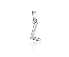 JVD Minimalist sidabrinis letter "L" pendant SVLP0948XH2000L