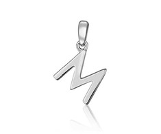 JVD Minimalist sidabrinis letter "M" pendant SVLP0948XH2000M