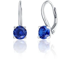 JVD Sidabrinis earrings with mėlynas zircons SVLE0503XF3M108